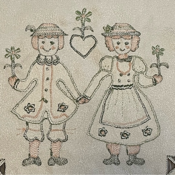 Dutch Folk Art Square 85 x 85 cm Table Cloth Doily - Picture 14 of 16